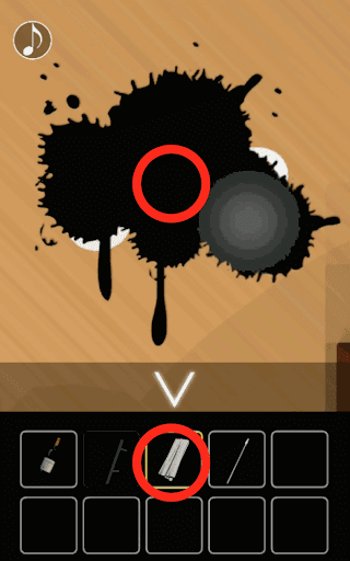 月の見える城からの脱出_赤ソファの上の箱の解読