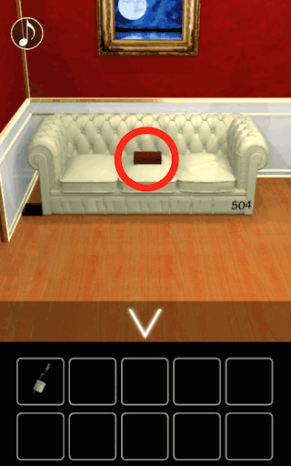 月の見える城からの脱出_ソファーの箱