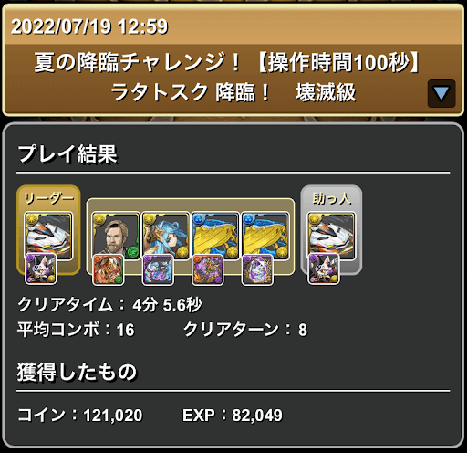 ラタトスク降臨-デイトナパーティ