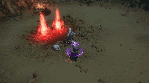 三連射モーションが見えたら離れる