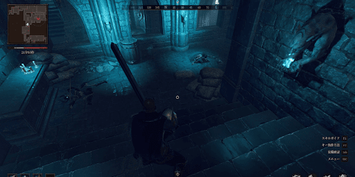 ダンジョンストーカーズ_スケルトンが多く配置されている