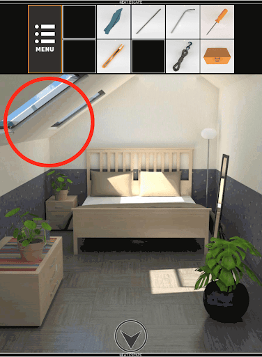 屋根裏部屋からの脱出