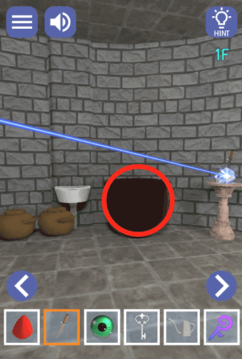 ドラゴンと魔法使いの住む塔_1階_画面の中央を拡大する