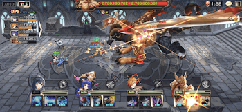 「挑戦の塔68階のバトル画面」