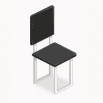 シンプルチェア・黒