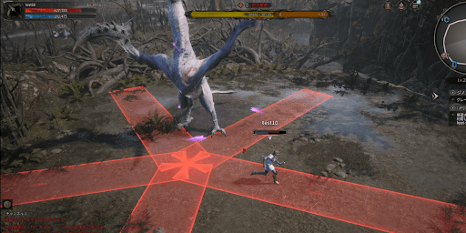 残り体力が×10を切ると攻撃範囲が拡大