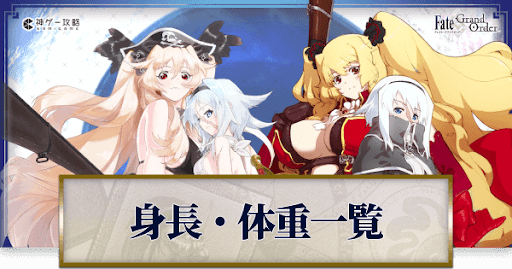 fgo-身長・体重一覧バナー