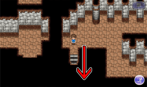 FF5_封印の神殿_闘技の間_南の階段_ロンカの心臓へ