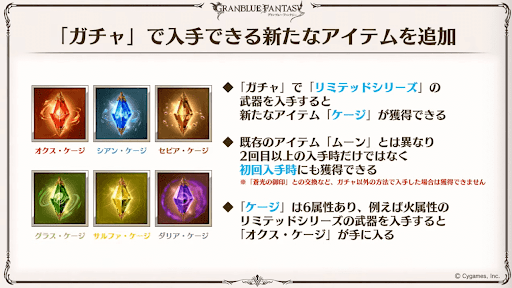 ガチャで入手できるアイテムを追加