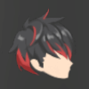 レッドブラックヘア