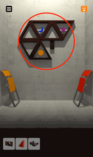 脱出ゲーム非常階段_6階_オブジェクトの三角形