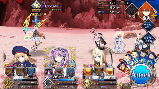 fgo-神たるアルジュナ戦（スーパーリコレクション4章19節）1/1-1