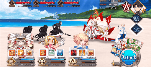 fgo-世界旅行！灼熱の常夏ビーチ！_バトル1