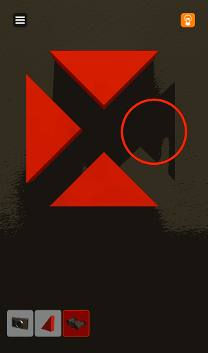 脱出ゲーム非常階段_1階_部品を右側に取り付ける