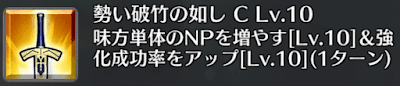 勢い破竹の如し[C]