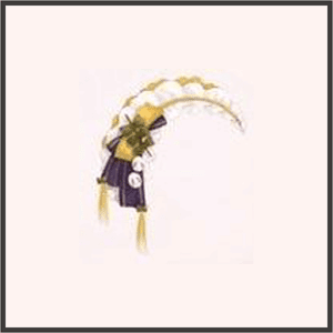 和柄のヘッドアクセ