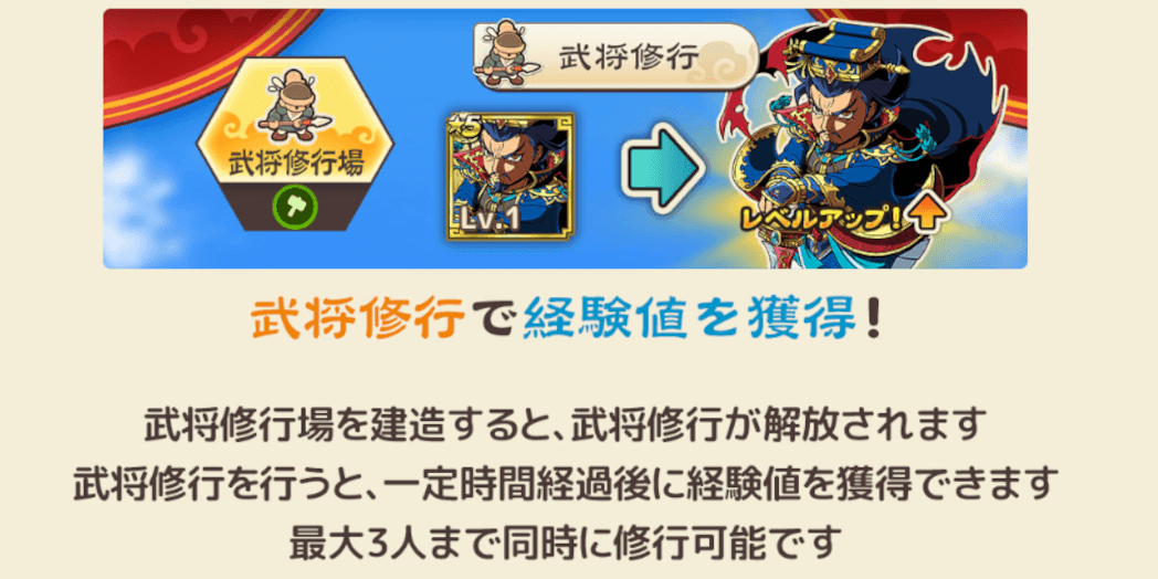 ブラウザ三国志天_武将修行