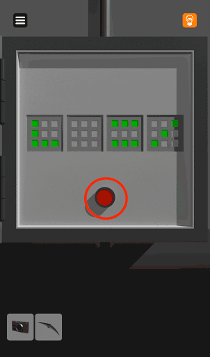  脱出ゲーム非常階段_1階_赤いスイッチを押す