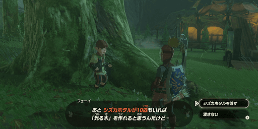 シズカホタル10匹をフェーイに渡す