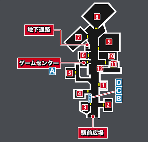 渋谷セントラル街のマップ