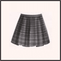 黒チェックスカート