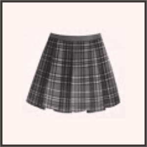 黒チェックスカート