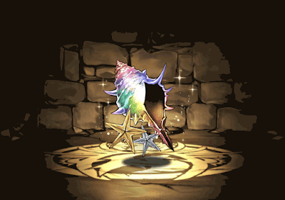 パズドラアイランドの貝殻【虹】