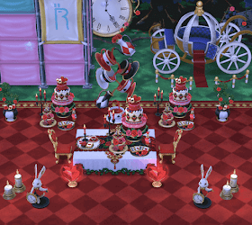 不思議の国のアリス風のレイアウト画像