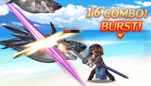 シャークパニックゲージ付きのサメ