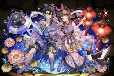 夏空の星河神・織姫＆彦星