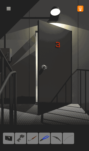 脱出ゲーム非常階段_1階_3階に移動する