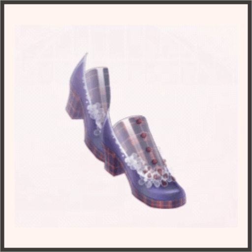 チェックソール（紅紺）