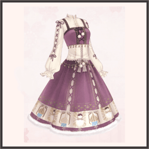 アップリケドレス-願