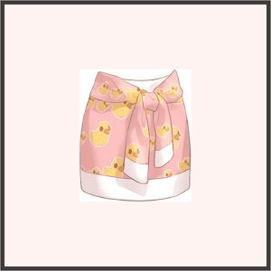 プリントミニスカートダック