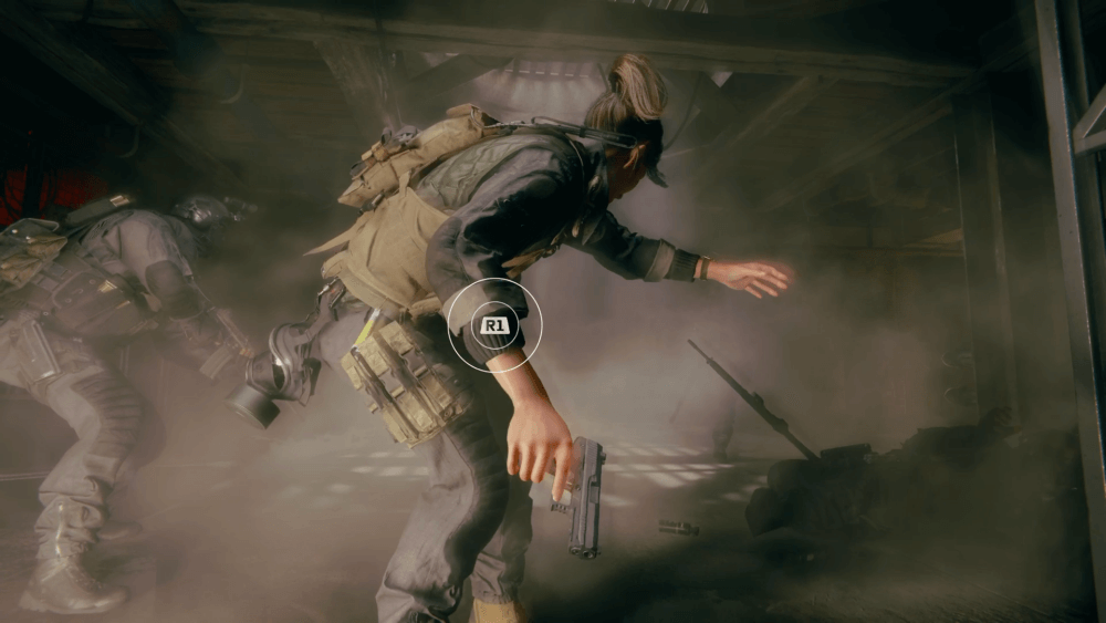 フラッシュバンが来たらQTEでR1を押す