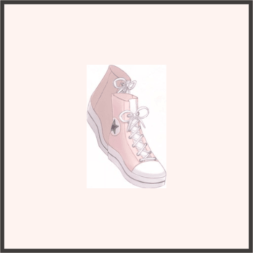 ハイカットスニーカー（ピンク）