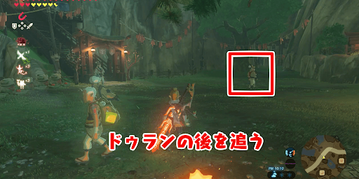 ゼルダBotW_夜にドゥランの後を追う
