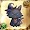 とんがり帽子の黒猫