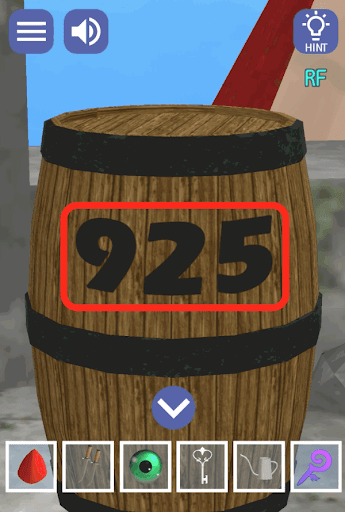 ドラゴンと魔法使いの住む塔_屋上_925と書かれていることを確認する