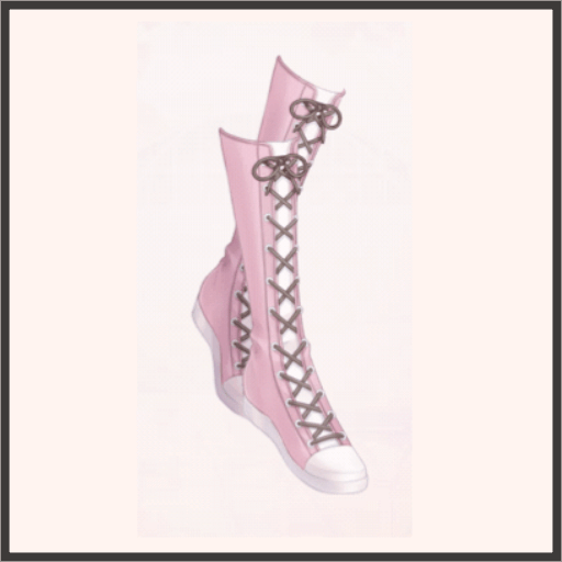 萌系ハイカットスニーカー