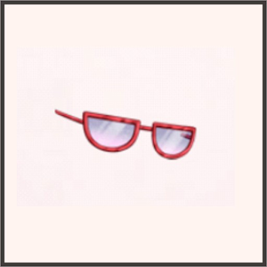 半円カラーメガネ