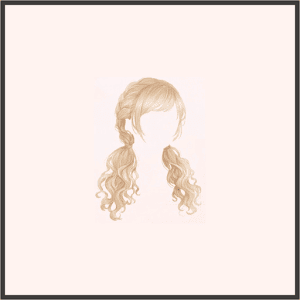 お揃いの金髪（妹）