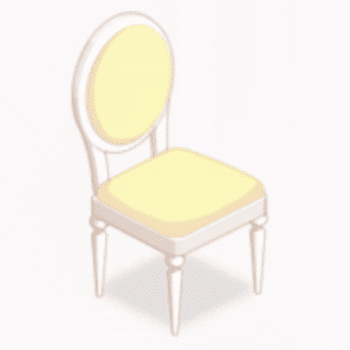 ドレッサーチェア・黄