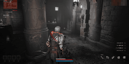 時間経過と共にエリアが縮小するギミック