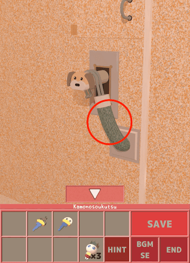 Nunukosgatherings_2階_隣の部屋_出入口_レバー_ロープを入手