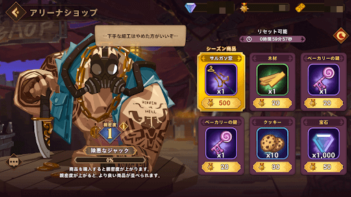 アリーナショップも活用する