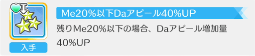 アピールUPは特化属性に合っているか