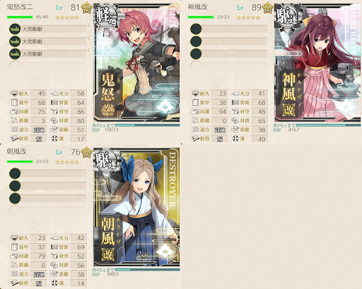 対潜警戒任務 編成例