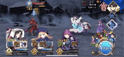 fgo-スーパーリコレクションクエスト「サリエリ戦 」1/1-3