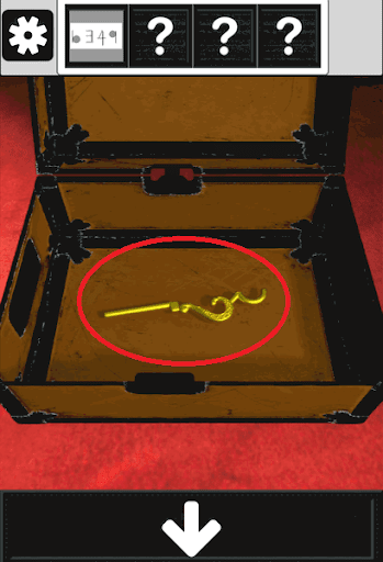 アンティークルームの謎_半分になっている鍵の入手